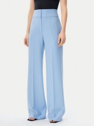 HUGO Spodnie materiałowe Himia 50513960 Błękitny Regular Fit. Niebieskie spodnie materiałowe damskie Hugo, bez wzorów, z materiału. Za 359.99 zł.