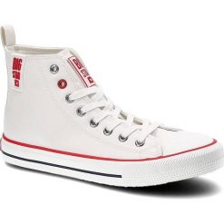 Białe Trampki Big Star Damskie Modne Półbuty. Białe trampki damskie Big Star, bez wzorów, ze skóry ekologicznej, bez zapięcia. Za 99.99 zł.