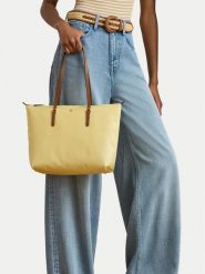 LAUREN RALPH LAUREN Torebka 431916737046 Żółty. Żółte shopper bag Lauren Ralph Lauren, bez wzorów, z materiału, bez dodatków. Za 609.99 zł.
