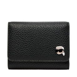 Portfel KARL LAGERFELD. Czarne portfele damskie KARL LAGERFELD, bez wzorów. Za 419.99 zł.
