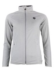 Peak Mountain Kurtka polarowa "Afonor" w kolorze szarym rozmiar: L. Szare kurtki damskie Peak Mountain, l, z aplikacjami, z materiału, bez kaptura. Za 148.26 zł.