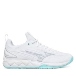 Buty halowe Mizuno. Białe obuwie sportowe casual damskie Mizuno, bez zapięcia. Za 429.99 zł.