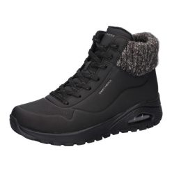 Buty do chodzenia damskie Skechers Uno Rugged Darling. Czarne obuwie trekkingowe damskie Skechers, z materiału, bez zapięcia. Za 349.99 zł.