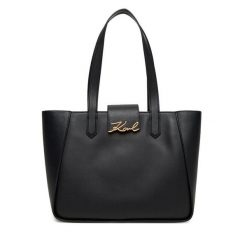 Torebka KARL LAGERFELD. Czarne torebki klasyczne damskie KARL LAGERFELD, bez dodatków. Za 1,399.00 zł.