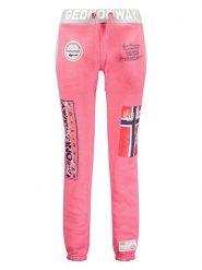 Geographical Norway Spodnie dresowe "Moliere" w kolorze różowym rozmiar: M. Różowe spodnie dresowe damskie Geographical Norway, m, z aplikacjami, z dresówki. Za 131.74 zł.
