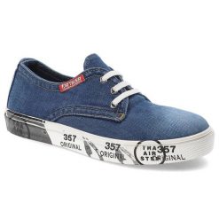 Jeansowe Półbuty Artiker Damskie Wygodne Obuwie. Niebieskie półbuty damskie Artiker, na wiosnę, z aplikacjami, z denimu, bez obcasa, bez zapięcia. Za 249.00 zł.