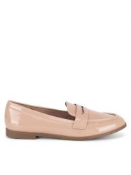 Clara Barson Mokasyny WS270205-14 Beżowy. Brązowe mokasyny damskie Clara Barson, z materiału, bez obcasa. Za 119.99 zł.