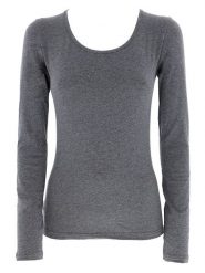 COTONELLA Koszulka w kolorze szarym rozmiar: L. Szare bluzki damskie Cotonella, l, bez wzorów, bez kołnierzyka, bez ramiączek. Za 41.49 zł.