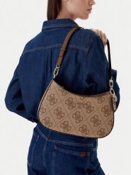 Guess Torebka Noelle II HWSO96 72180 Beżowy. Brązowe torebki klasyczne damskie Guess, ze skóry, bez dodatków. Za 549.99 zł.