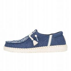 HeyDude Damskie Mokasyny Wendy Funk Coastal Jute. Niebieskie mokasyny damskie Hey dude, z materiału, bez obcasa. Za 199.00 zł.