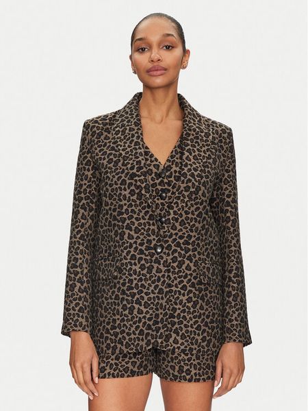 Morgan Marynarka 251-VBILI.F Brązowy Regular Fit. Brązowe marynarki i żakiety damskie Morgan, bez wzorów, z bawełny. Za 419.99 zł.