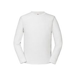Koszulka Z Długim Rękawem Unisex Adult Iconic 190. Białe bluzki damskie Fruit of the Loom, xl, bez wzorów, bez kołnierzyka, bez ramiączek. Za 60.99 zł.