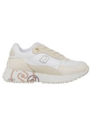 Liu Jo Skórzane sneakersy w kolorze kremowym rozmiar: 39. Brązowe obuwie sportowe damskie Liu Jo, bez zapięcia. Za 329.42 zł.
