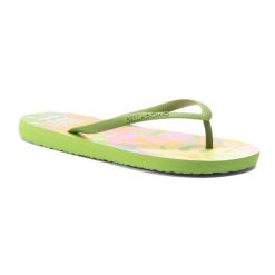 Japonki plażowe damskie Billabong Dama moss meadow. Zielone klapki damskie Billabong, bez wzorów, bez obcasa, bez zapięcia. Za 39.99 zł.