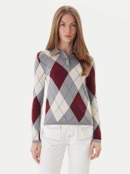 Tommy Hilfiger Sweter WW0WW48393 Kolorowy Regular Fit. Swetry klasyczne damskie Tommy Hilfiger, xxs, z bawełny, bez kołnierzyka. Za 749.99 zł.
