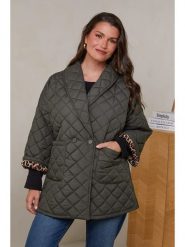 Curvy Lady Kurtka pikowana w kolorze khaki rozmiar: 40/42. Brązowe kurtki damskie Curvy Lady, bez wzorów, bez kaptura. Za 192.33 zł.