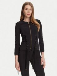Elisabetta Franchi Marynarka GI-135-51E2 Czarny Regular Fit. Czarne marynarki i żakiety damskie Elisabetta Franchi, bez wzorów, z syntetyku. Za 1,389.00 zł.