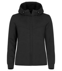 Clique Hayden Women – Damska kurtka z kapturem czarna, materiał air-layer. Czarne kurtki damskie CLIQUE, l, bez wzorów, z elastanu, z kapturem. Za 237.89 zł.