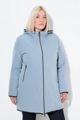 Damskie HYPRAR odwracalna kurtka pikowana odblaskowa. Niebieskie kurtki damskie Ulla Popken, plus size, bez wzorów, z elastanu, z kapturem. Za 679.99 zł.
