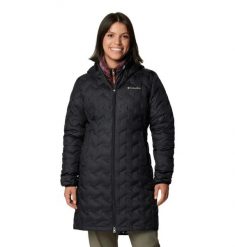 Damska kurtka Columbia Delta Ridge II ong Down Jacket 208821301. Czarne kurtki damskie Columbia, xl, bez wzorów, z materiału, z kapturem. Za 898.91 zł.