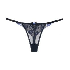 Stringi koronkowe biodrówki elegancka bielizna z delikatną koronką Paolina. Stringi Intica, bez wzorów, z koronki. Za 59.00 zł.