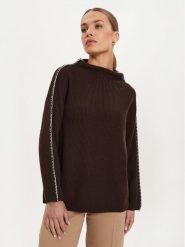 Max Mara Leisure Sweter Fanfara 2426366178600 Brązowy Regular Fit. Brązowe swetry klasyczne damskie Max Mara Leisure, s, z wełny, bez kołnierzyka. Za 1,199.00 zł.