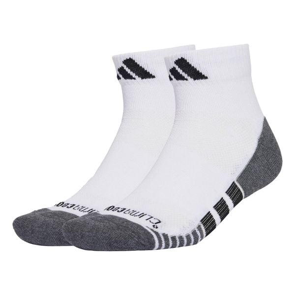 Skarpety Performance CLIMACOOL Cushioned Quarter 3-Pack. Białe skarpetki damskie Adidas, bez wzorów, z materiału. Za 64.95 zł.