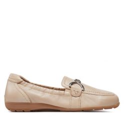 Lordsy Caprice. Brązowe półbuty damskie Caprice, bez wzorów, bez obcasa, bez zapięcia. Za 209.99 zł.