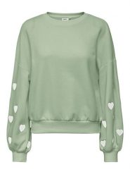 ONLY Bluza w kolorze jasnozielonym rozmiar: S. Zielone bluzy damskie Only, s, bez wzorów, bez kaptura. Za 158.47 zł.