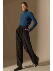 Perfect Cashmere Kaszmirowy golf w kolorze niebieskim rozmiar: L. Niebieskie golfy damskie Perfect Cashmere, l, bez wzorów, z kaszmiru, bez ramiączek. Za 347.99 zł.