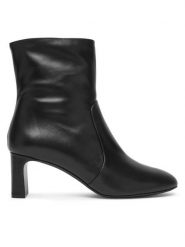 Stuart Weitzman Botki Babette Zip SL542 Czarny. Czarne botki damskie Stuart Weitzman, ze skóry, bez obcasa, na słupku, bez zapięcia. Za 2,769.00 zł.