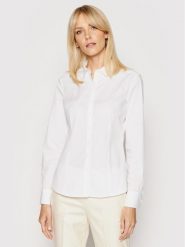 Marc O'Polo Koszula B01 1457 42563 Biały Slim Fit. Białe koszule damskie Marc O'Polo, bez wzorów, z bawełny, biznesowe, bez kołnierzyka, bez ramiączek. Za 329.99 zł.