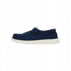 HeyDude Damskie Mokasyny Wendy Stretch Canvas. Niebieskie mokasyny damskie Hey dude, z materiału, bez obcasa. Za 259.00 zł.