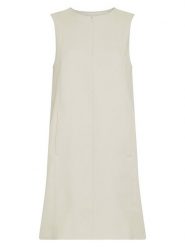 MOSS COPENHAGEN Sukienka w kolorze kremowym rozmiar: XL. Brązowe sukienki damskie Moss Copenhagen, bez wzorów, bez ramiączek. Za 289.95 zł.