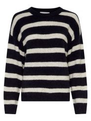 MOSS COPENHAGEN Sweter "Festina" w kolorze czarno-kremowym rozmiar: S/M. Czarne swetry klasyczne damskie Moss Copenhagen, m, z poliamidu, bez kołnierzyka. Za 227.31 zł.
