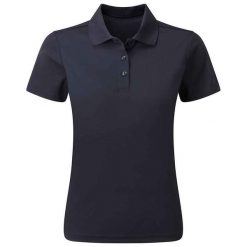 Damska Koszulka Polo Z Trwałego Materiału Barwionego Przędzą. Niebieskie koszulki sportowe damskie PREMIER, xs, bez wzorów, bez ramiączek. Za 75.99 zł.