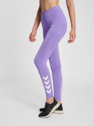 Damskie legginsy mid-rise Hummel MT Chipo. Niebieskie legginsy damskie Hummel, xl, bez wzorów, z elastanu. Za 206.25 zł.