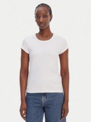 BOSS T-Shirt C_Ecute 50554675 Biały Slim Fit. Białe t-shirty damskie Boss, xs, bez wzorów, z bawełny, bez kołnierzyka. Za 279.99 zł.