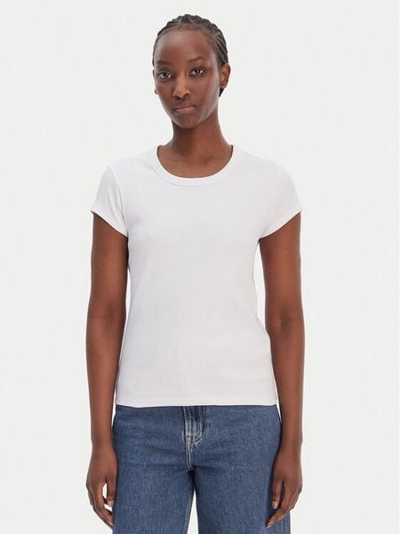 BOSS T-Shirt C_Ecute 50554675 Biały Slim Fit. Białe t-shirty damskie Boss, xl, bez wzorów, z bawełny, bez kołnierzyka. Za 173.99 zł.