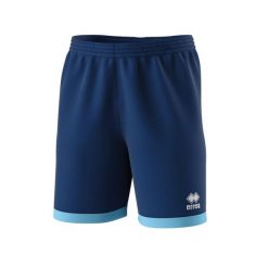 Szorty Errea Barney. Niebieskie spodenki sportowe damskie ERREA, m, z aplikacjami, z materiału, z standardowym stanem, do biegania. Za 133.00 zł.
