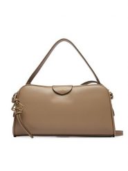 Calvin Klein Torebka Emblem Trio Top Handle Camera Ba LV04F3370G Beżowy. Brązowe torebki klasyczne damskie Calvin Klein, ze skóry, bez dodatków. Za 489.99 zł.