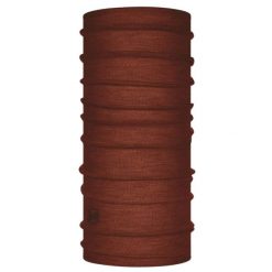 Chusta wielofunkcyjna z wełny merynosów Buff Merino Lightweight. Brązowe chusty damskie Buff, bez wzorów, z wełny. Za 125.99 zł.