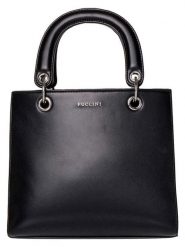 Puccini Torebka w kolorze czarnym - 24 x 22 x 7 cm rozmiar: onesize. Czarne torebki klasyczne damskie Puccini, z materiału, przez ramię, bez dodatków. Za 153.34 zł.