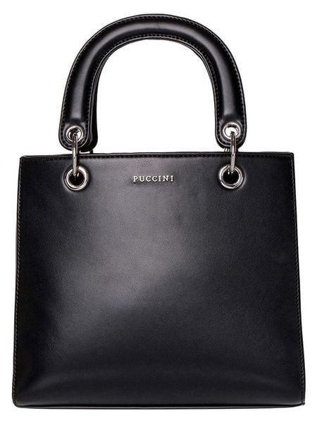 Puccini Torebka w kolorze czarnym - 24 x 22 x 7 cm rozmiar: onesize. Czarne torebki klasyczne damskie Puccini, z materiału, przez ramię, bez dodatków. Za 153.34 zł.