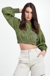 Bluzka damska cropped GESTUZ. Bluzki damskie Gestuz, bez wzorów, bez kołnierzyka, bez ramiączek. W wyprzedaży za 280.37 zł.