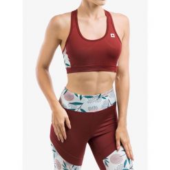 Stanik sportowy Ocun Misty Bra. Czerwone biustonosze sportowe damskie Ocun, bez wzorów. Za 143.99 zł.
