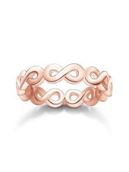 Thomas Sabo Pozłacany pierścionek rozmiar: 52. Czerwone pierścionki damskie thomas sabo, pozłacane. Za 149.31 zł.