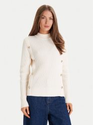 Morgan Sweter 252-MCOOL Beżowy Regular Fit. Brązowe swetry klasyczne damskie Morgan, m, z syntetyku, bez kołnierzyka. Za 299.99 zł.