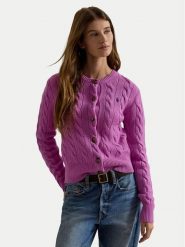 Polo Ralph Lauren Kardigan 211972104510 Różowy Slim Fit. Czerwone kardigany damskie Polo Ralph Lauren, m, bez wzorów, z wełny. Za 1,199.00 zł.