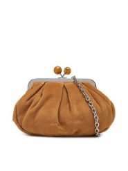 Weekend Max Mara Torebka 2525516164650 Brązowy. Brązowe torebki wieczorowe damskie Weekend Max Mara, bez wzorów, ze skóry, bez dodatków. Za 1,239.00 zł.